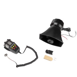 115-130db Super Loud Car 5 Tone Warning Alarm Siren Horn Speaker with Mic