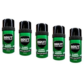 BRUT Classic Round Stick Deodorant 2.7 Ounces (Pack of 5)