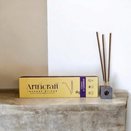 ARTNCRAFT Incense sticks Lavender made from flowers Natural product essence of lavender