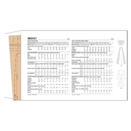 McCall's Misses' 1970's Vintage Top and Skirt Sewing Pattern Kit, Design Code M8431, Sizes 8-10-12-14-16