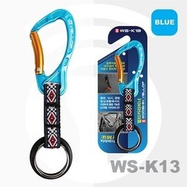 Woosinbelov Multi Carabiner WS-K13 Blue 2392 Mountaineering Fishing Camping Hook Accessories key holder