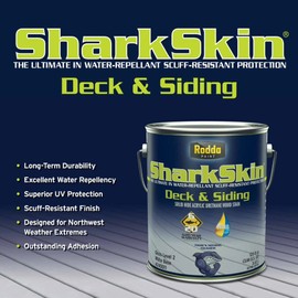 Rodda Paint Sharkskin Deck and Siding Solid Wood Stain, 1 Gallon, Forest Floor
