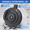 500 Series Outer Bowl Lid and Paddle for Deluxe Ice