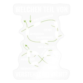 Spreadshirt Segeln Welchen Teil Davon Verstehst Du Nicht Sticker, max. 10 x 10 cm, 10 x 10 cm, Transparent glänzend