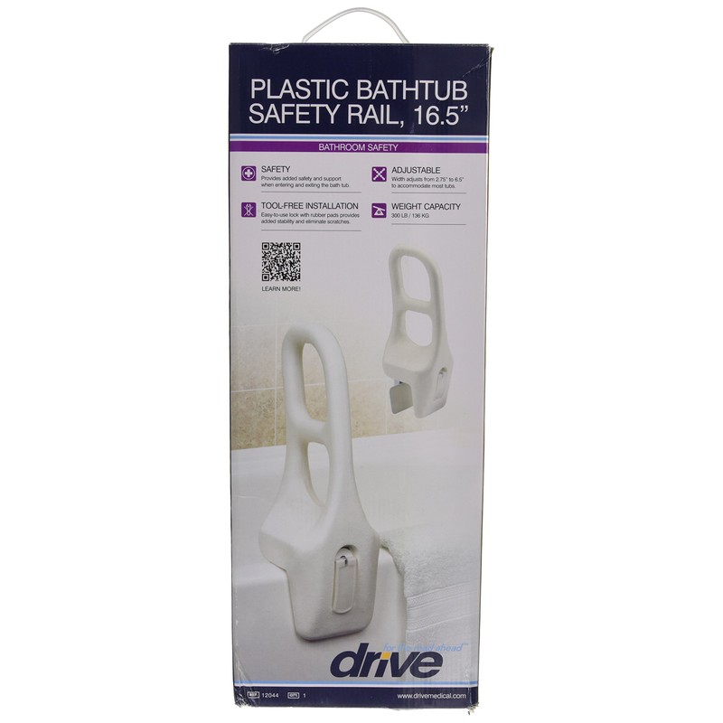 Drive Medical Bathtub Rail, Grab Bars for Bathtubs and Showers,