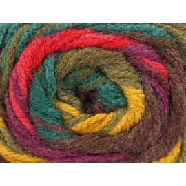 Ice Ambiance 77438 Ice Yarns Worsted Striping Acrylic 100g 218y Everglades Colorway