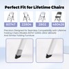 OKQX 8-Pack Replacement Leg Caps for Lifetime Folding Chair (Fit
