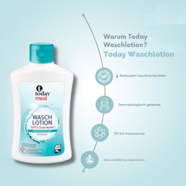 Today Med Wash Lotion pH 5.5 Skin Neutral for Sensitive Skin with Allantoin, Face & Body
