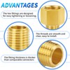 ChillWaves Brass Pipe Fitting, Reducer Adapter 1/2" NPT Female x