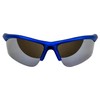 Global Vision Eyewear Ambassador Safety Sunglasses Blue Frame w/Blue Flash