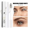 Mascara Primer White, 5D White Mascara Waterproof, Volumising & Curl