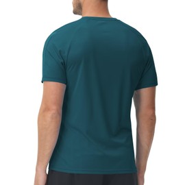 MoFiz Men's UV Shirt UPF 50+ Quick Drying Rash Guard Swimming for Surfing Swimming Running, Lime green