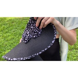 Unbranded Wide Brim Sun Hat Summer Visor Women Beach Hats Adjustable UV Protection Cap US