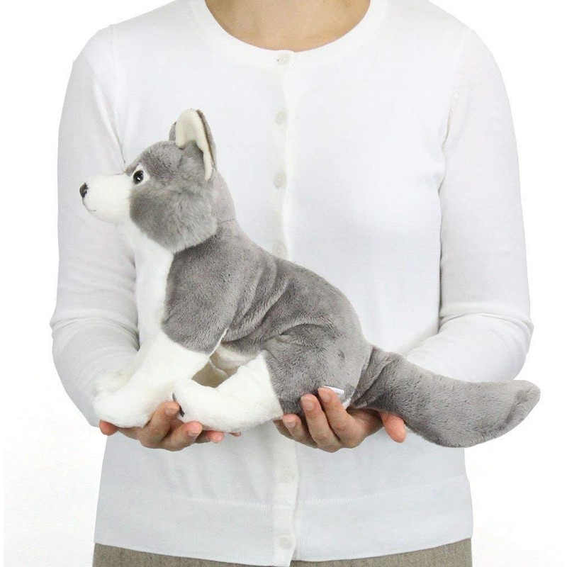 カロラータ オオカミ ぬいぐるみ (親/リアルアニマルファミリー/やさしい手触り) リアル 動物 おもちゃ お人形 ギフト プレゼント