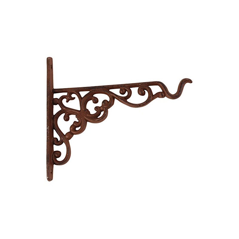 Hook Wall Mount Hanging Basket Country House Cast Iron 21