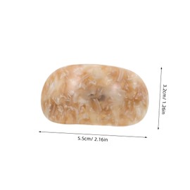 IWOWHERO 5pcs Artistic Elastic Hair Ties for Women Comfortable Ponytail with Unique Decorative Patterns Hair Friendly Thin Bands for Daily Wear and Special Occasions