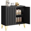 YITAHOME 28" Sideboard Buffet, Modern Buffet Storage Cabinet with Adjustable