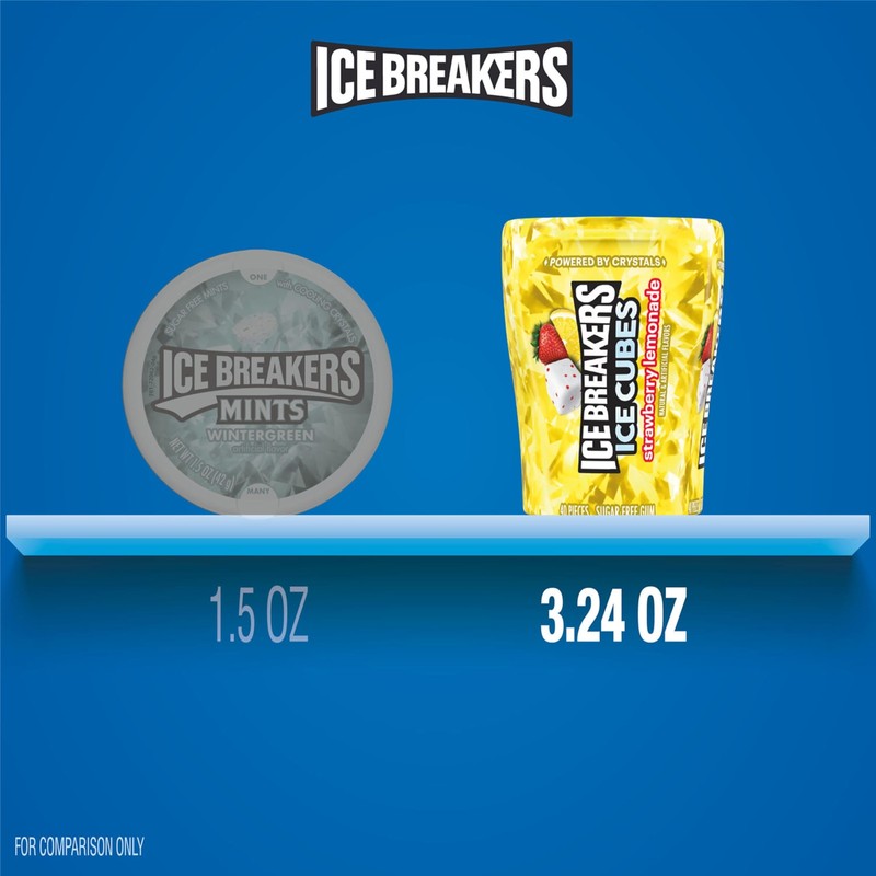 Ice Breakers 240 Count Ice Breakers Ice Cubes Strawberry Lemonade