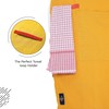 Encasa Homes Adjustable Kitchen Cotton Apron with Pockets & Towel