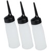 WOONEKY 3pcs Dry Cleaning Bottle Hair Dye Bottle Applicator Bottle