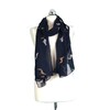 Pamper Yourself Now Navy with Different Coloured Greyhound Scarf