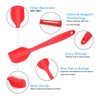 Silicone Spatula 4-piece Set, Heat-Resistant Non-stick Rubber Spatulas with Stainless