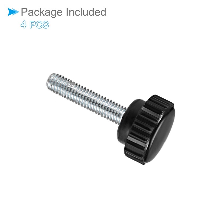 CoCud Knurling Clamp Knob M6 x 30mm Male Thread 21mm