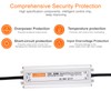 LuckWebs LED Driver 12V 60W Waterproof IP67 Power Supply Transformer