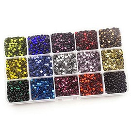 Summer-Ray SS16 4mm Assorted Colour Hot Fix Rhinestones in Storage Box