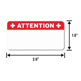 File Folder Medical Alert Chart Labels (2 x 1 inch, Red - 300 Labels) MAP1010 Attention Stickers, Medical Alert Stickers for Physicians, Dentists, Veterinarians, Surgical Centers or Nursing Homes