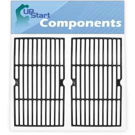 UpStart Components 2-Pack BBQ Grill Cooking Grates Replacement Parts for Master Chef T440 - Compatible Barbeque Cast Iron Grid 16 3/4"