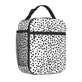wyehjut Polka Dot Lunch Box for Women Adults Washable Thermal School Lunch Bag Reusable Insulated Durable for Girls Boys Kids