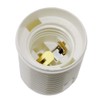 Socket E27 Thermoplastic White with Threaded Sheath and Attachment Cap