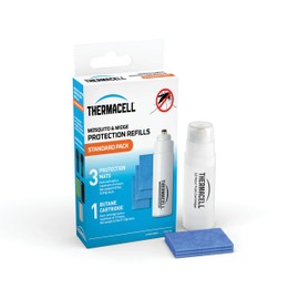 Thermacell Midge and Mosquito Protector Standard Refill Pack 3 Mats and 1 Gas Compatible All Thermacell Fuel Powered protectors