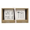 Rae Dunn Set of 2 Ceramic Brush Cup Holders (Make