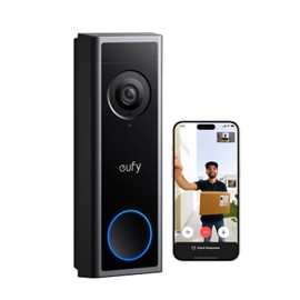 eufy Security eufy Video Doorbell C31, 2K FHD, Dual Power Options, Live Video Call, Easy Installation, Quick-Release Battery, 24/7 Recording, Human and Motion Detection, HomeBase S380 Compatible, No Monthly Fee