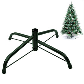 Christmas Tree Stand, Foldable Christmas Tree Stand with Rubber Feet, Christmas Tree Base, Metal Stand for Artificial Christmas Trees, Christmas Party Decoration (30 cm, Diameter 1.9 cm)