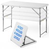 4 Foot Foldable Table with Built in Handle & Steel