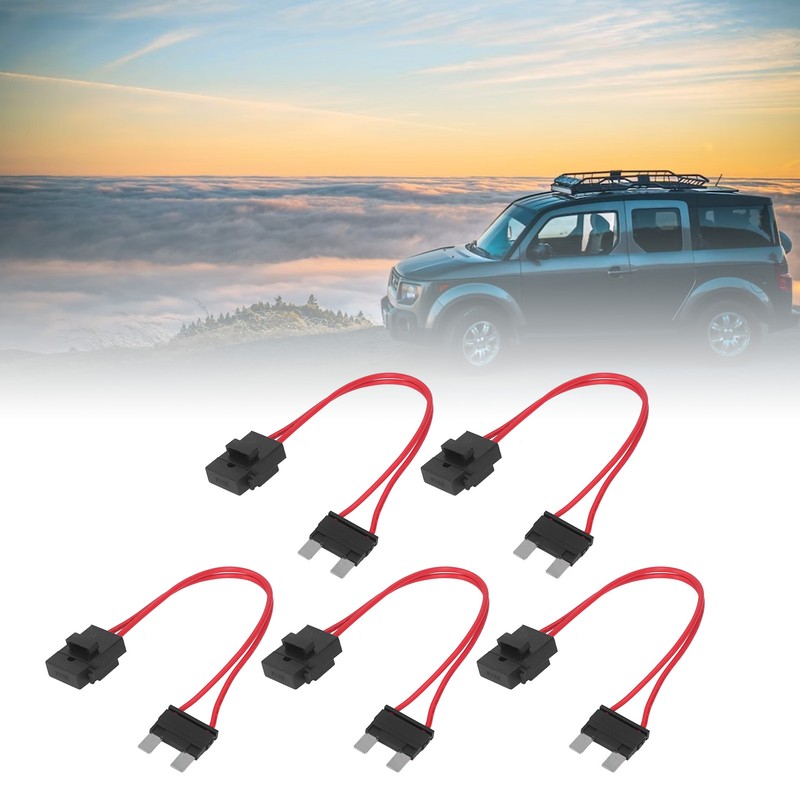 5Pcs Car Fuse Holder Connector Mini Heavy Duty Wire Extension