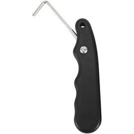 Songholee Lace Tightener Shoe Lace Puller Stainless Steel Hockey Lace Fastening Tool Portable Lace Fastener Puller Tool Black Skate Lace Fastener for Ice Skates Figure Skating Boot Shoes, Black