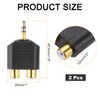 sourcing map RCA to Speaker Wire Connector, 3.5mm Male to