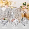 Rectangle Glitter Sequin Tablecloth: Silver Sequin Fabric Table Cloth 50x102