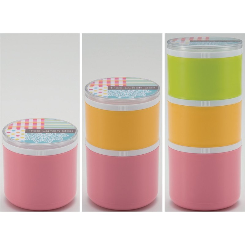 MIクリエーションズ ツリーランチボックス 弁当箱 縦型 スリム オフィス 遠足 ピクニック お出かけ (3段)
