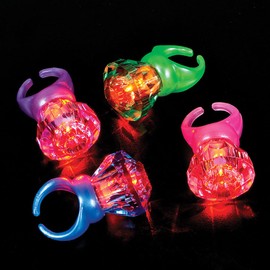 Light Up Diamond Ring (pack of 12)
