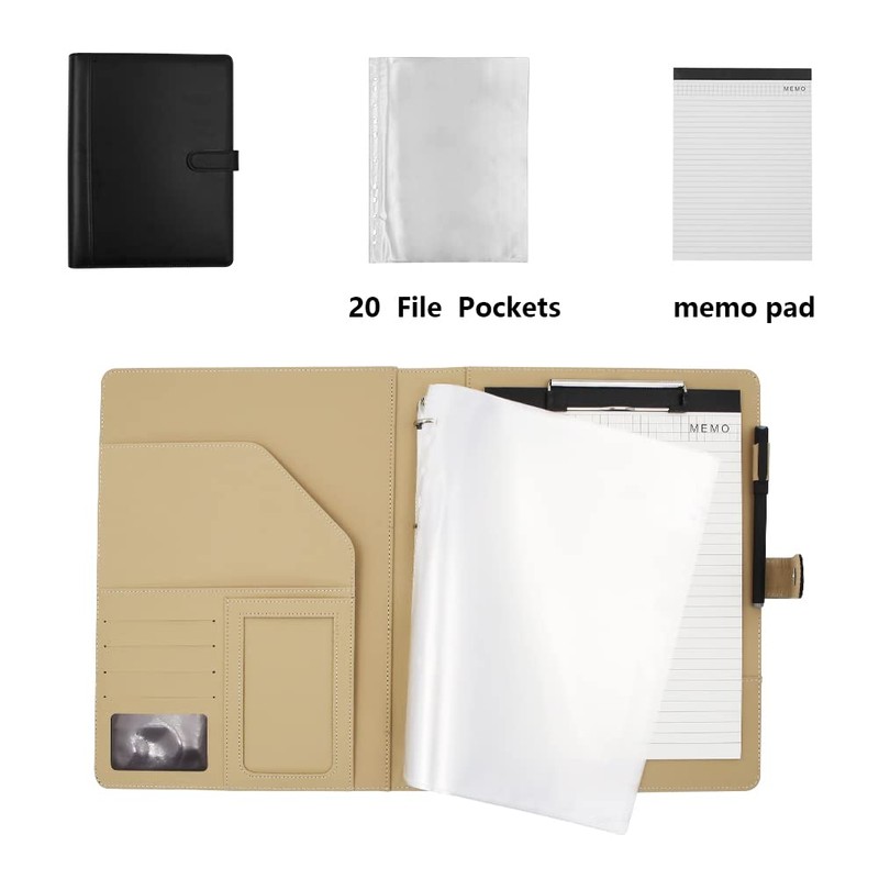 A4 Portfolio Case, File Folder, Legal Pad, Leather Clipboard Folder,
