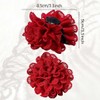 3PCS Rose Flower Hair Claw for Women Girls, Elegant Boho