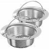 Hocent 2 Pack Kitchen Sink Strainer, Stainless Steel Sink Drain
