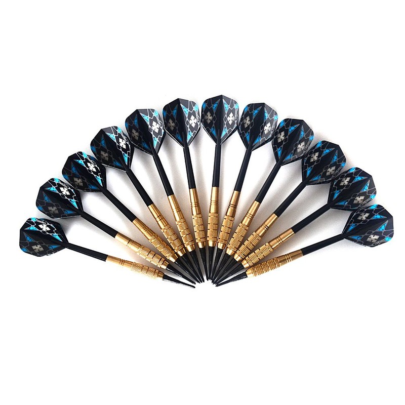 CUESOUL Practice Brass Soft Tip Darts, 12 Darts (0.6 oz