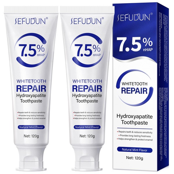 Hydroxyapatite Toothpaste, 7.5% Nano Hydroxyapatite Toothpaste 120g - Enamel Repair