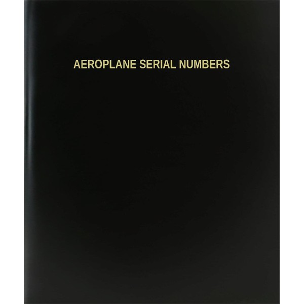 BookFactory Aeroplane Serial Numbers Log Book/Journal/Logbook - 120 Page, 8.5"x11",